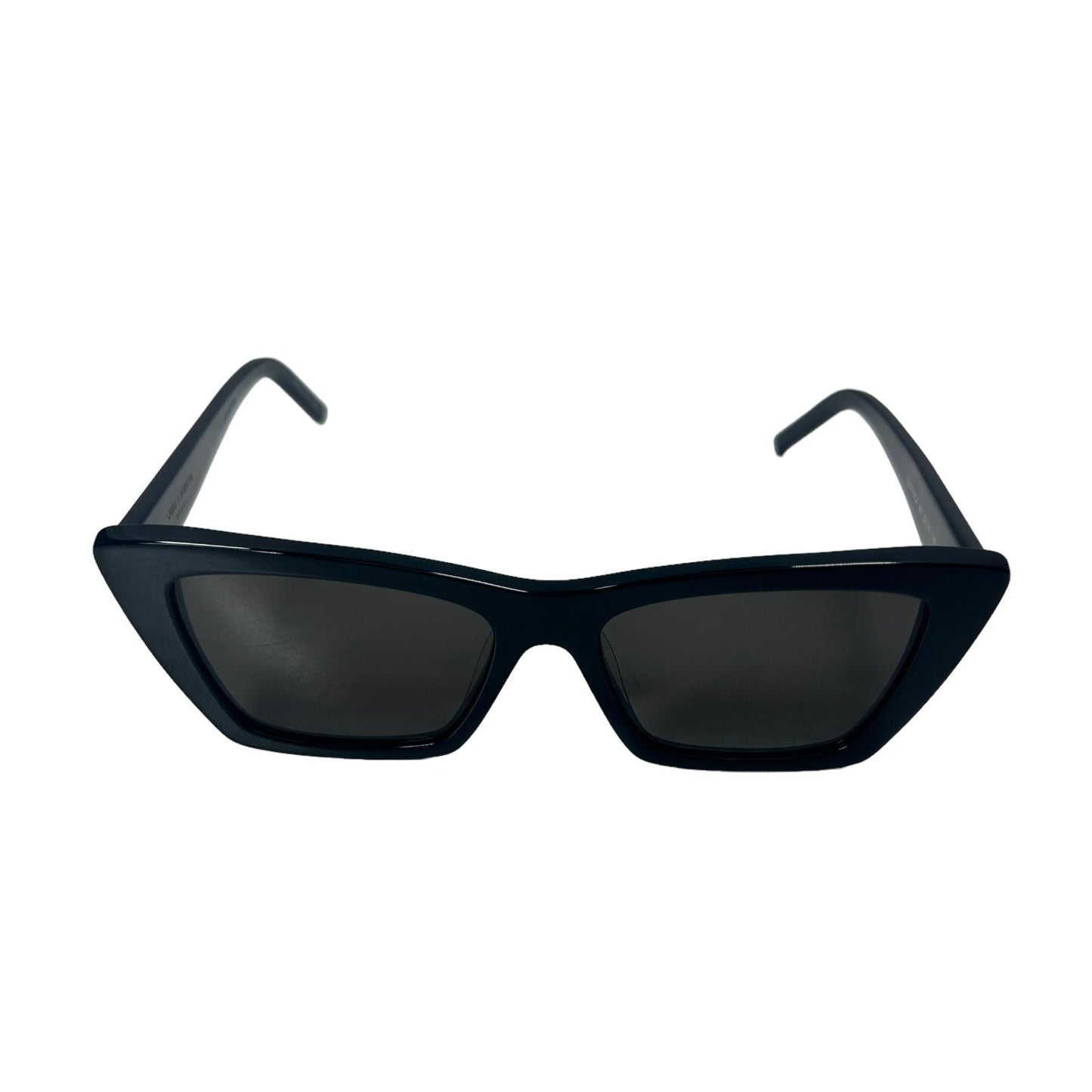 SAINT LAURENT MICA UNISEX SL276 CAT EYE ACETATE SQUARE SUNGLASSES BLACK 7 NEW