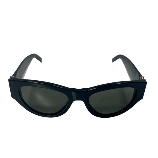 SAINT LAURENT SL M94 OVERSIZED CAT EYE ACETATE YSL LOGO SUNGLASSES - BLACK - NEW