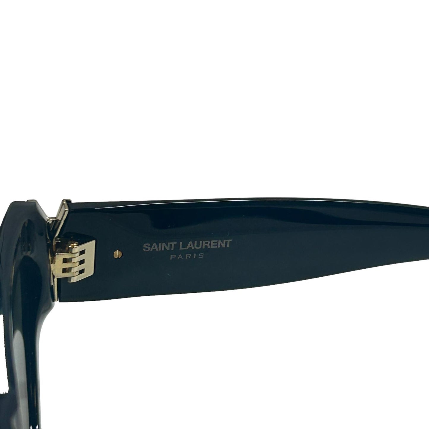 SAINT LAURENT SL M94 OVERSIZED CAT EYE ACETATE YSL LOGO SUNGLASSES - BLACK - NEW