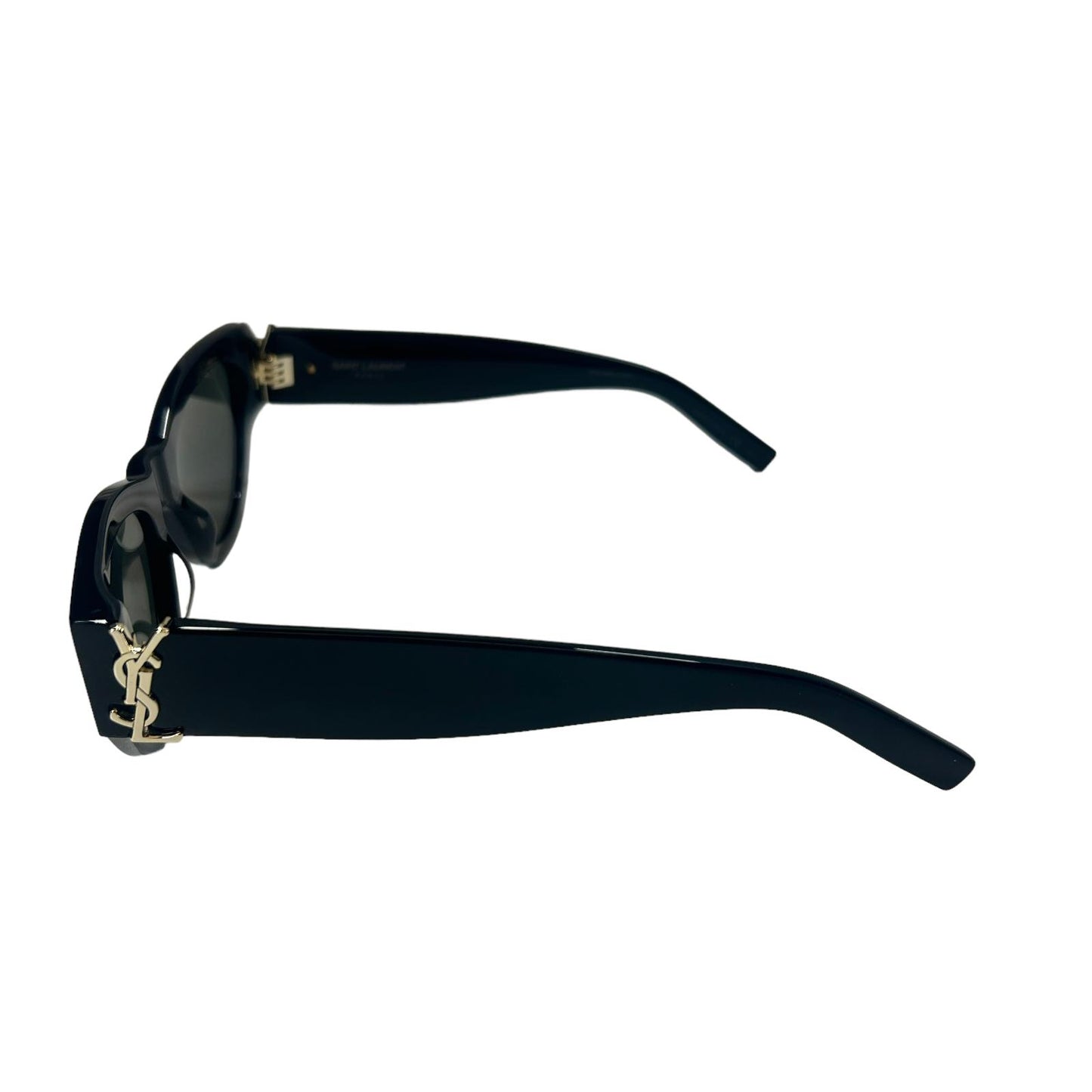 SAINT LAURENT SL M94 OVERSIZED CAT EYE ACETATE YSL LOGO SUNGLASSES - BLACK - NEW