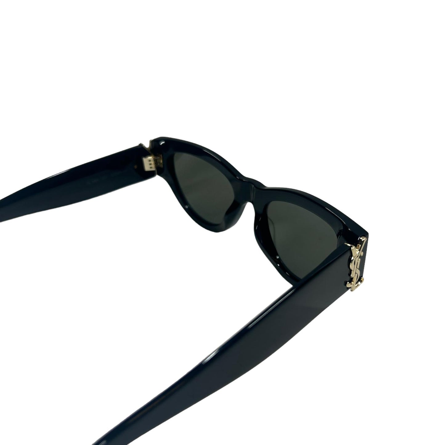 SAINT LAURENT SL M94 OVERSIZED CAT EYE ACETATE YSL LOGO SUNGLASSES - BLACK - NEW