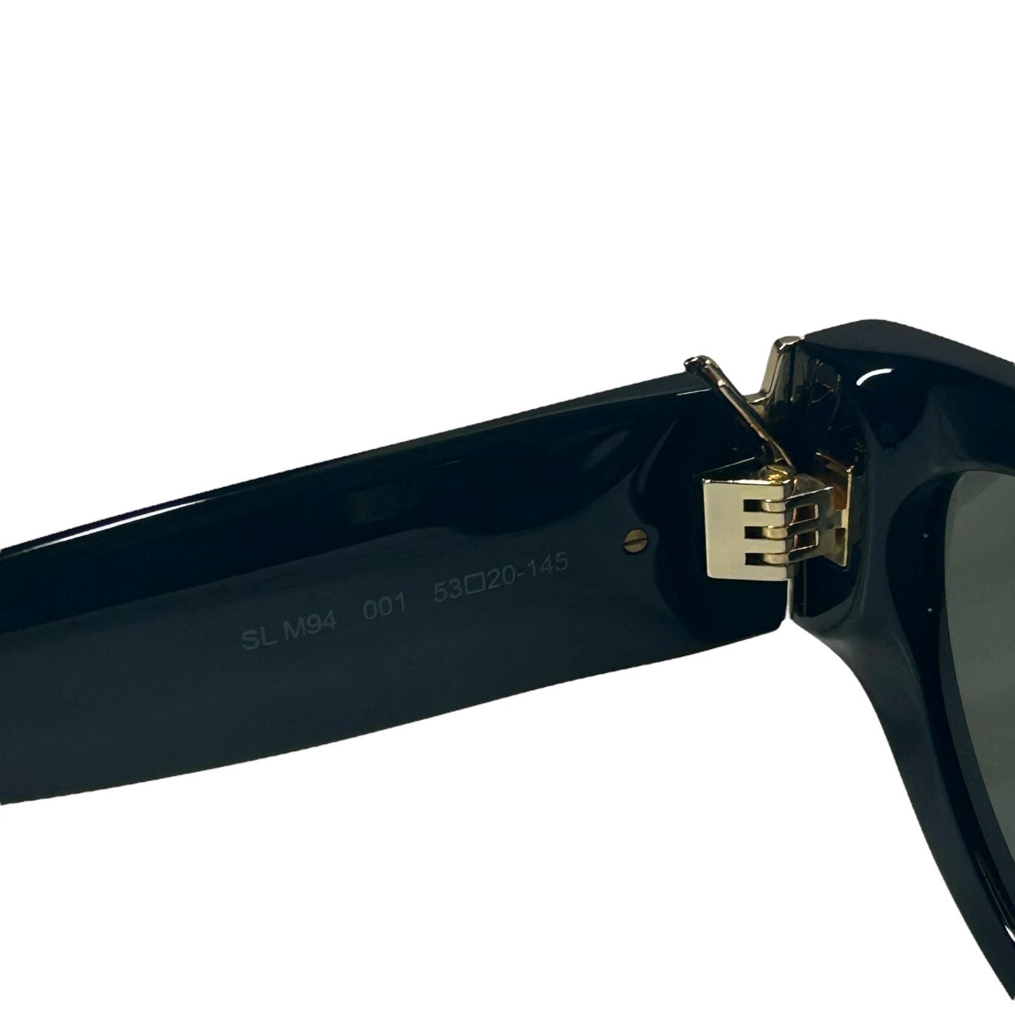 SAINT LAURENT SL M94 OVERSIZED CAT EYE ACETATE YSL LOGO SUNGLASSES - BLACK - NEW
