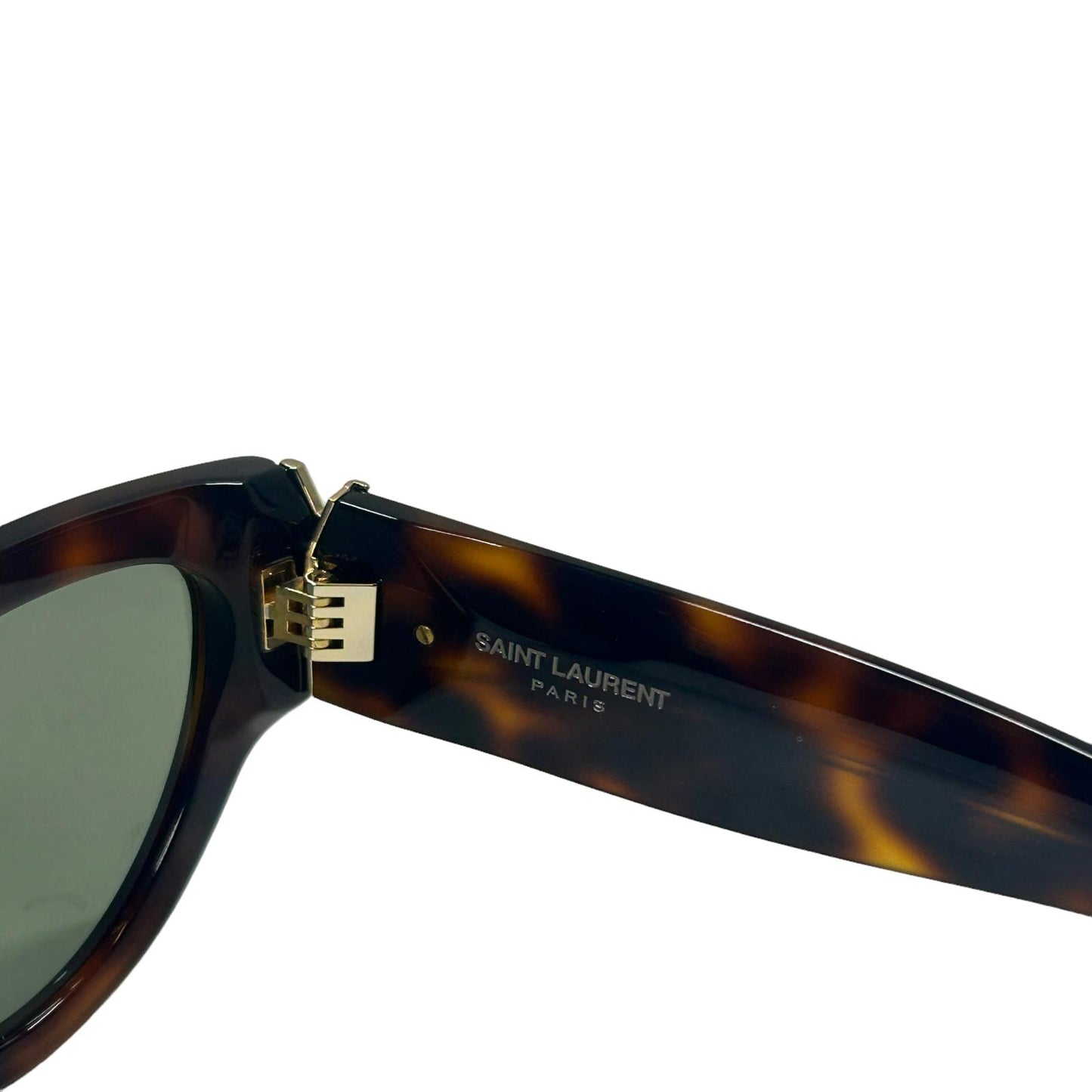 SAINT LAURENT SL M94 OVERSIZED CAT EYE YSL LOGO SUNGLASSES HAVANA BROWN NEW