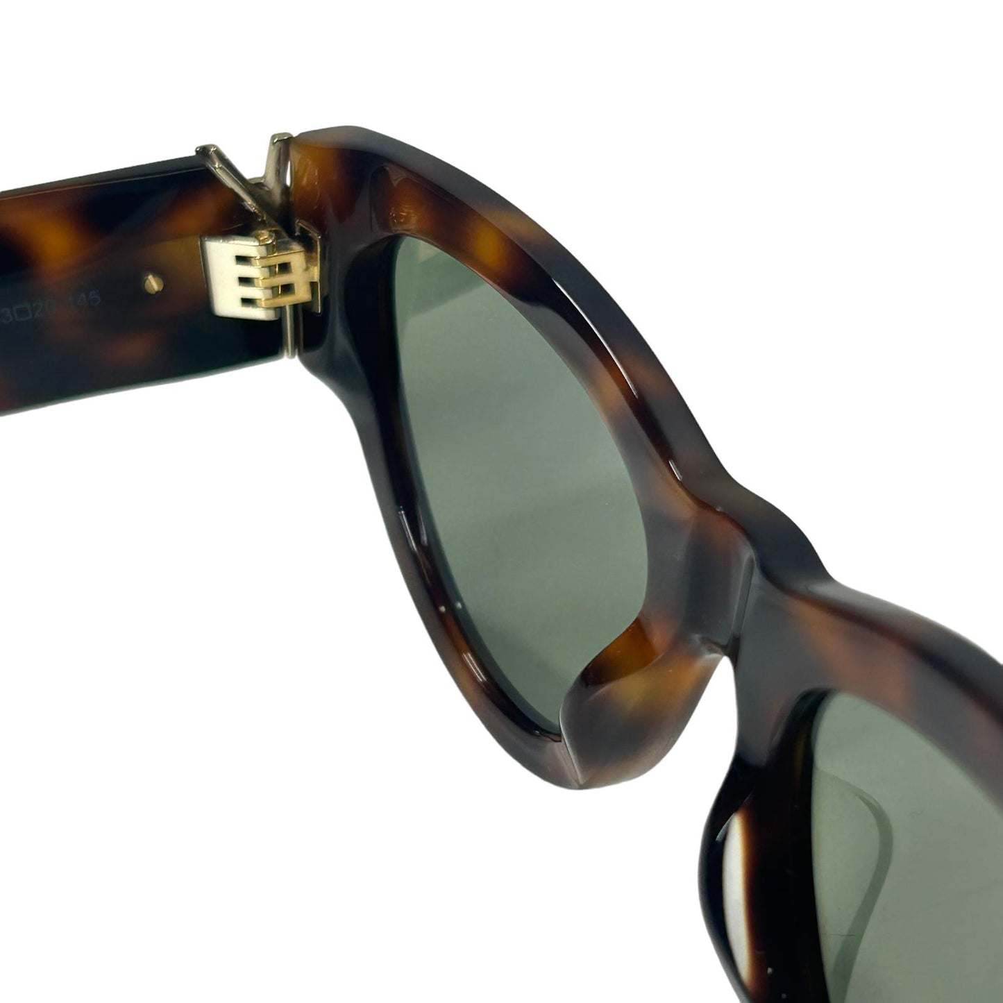 SAINT LAURENT SL M94 OVERSIZED CAT EYE YSL LOGO SUNGLASSES HAVANA BROWN NEW