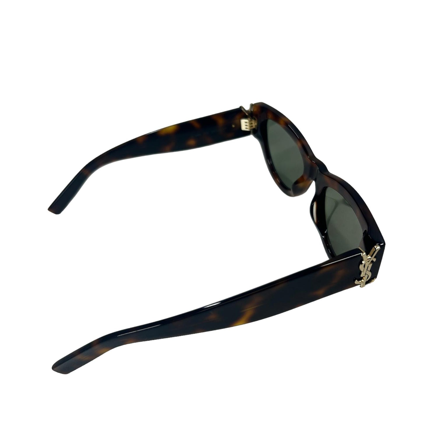 SAINT LAURENT SL M94 OVERSIZED CAT EYE YSL LOGO SUNGLASSES HAVANA BROWN NEW