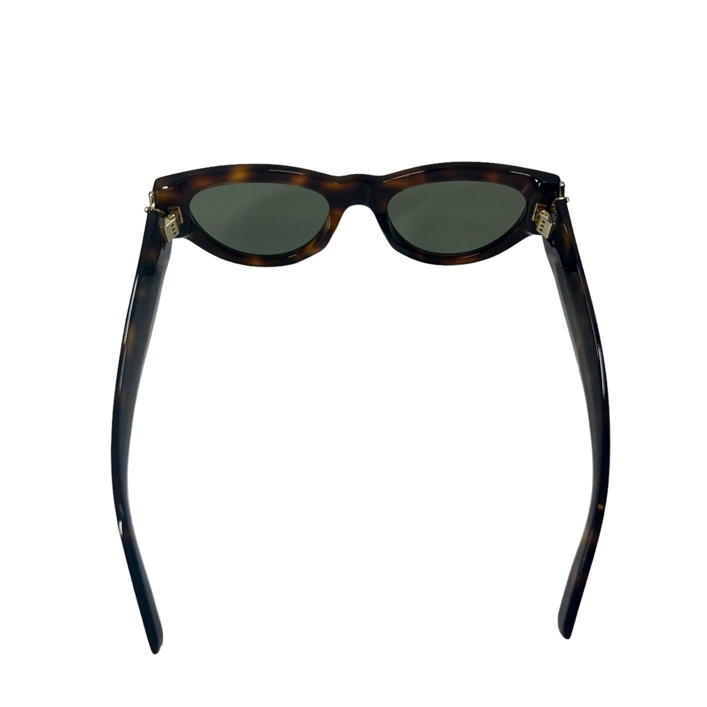 SAINT LAURENT SL M94 OVERSIZED CAT EYE YSL LOGO SUNGLASSES HAVANA BROWN NEW