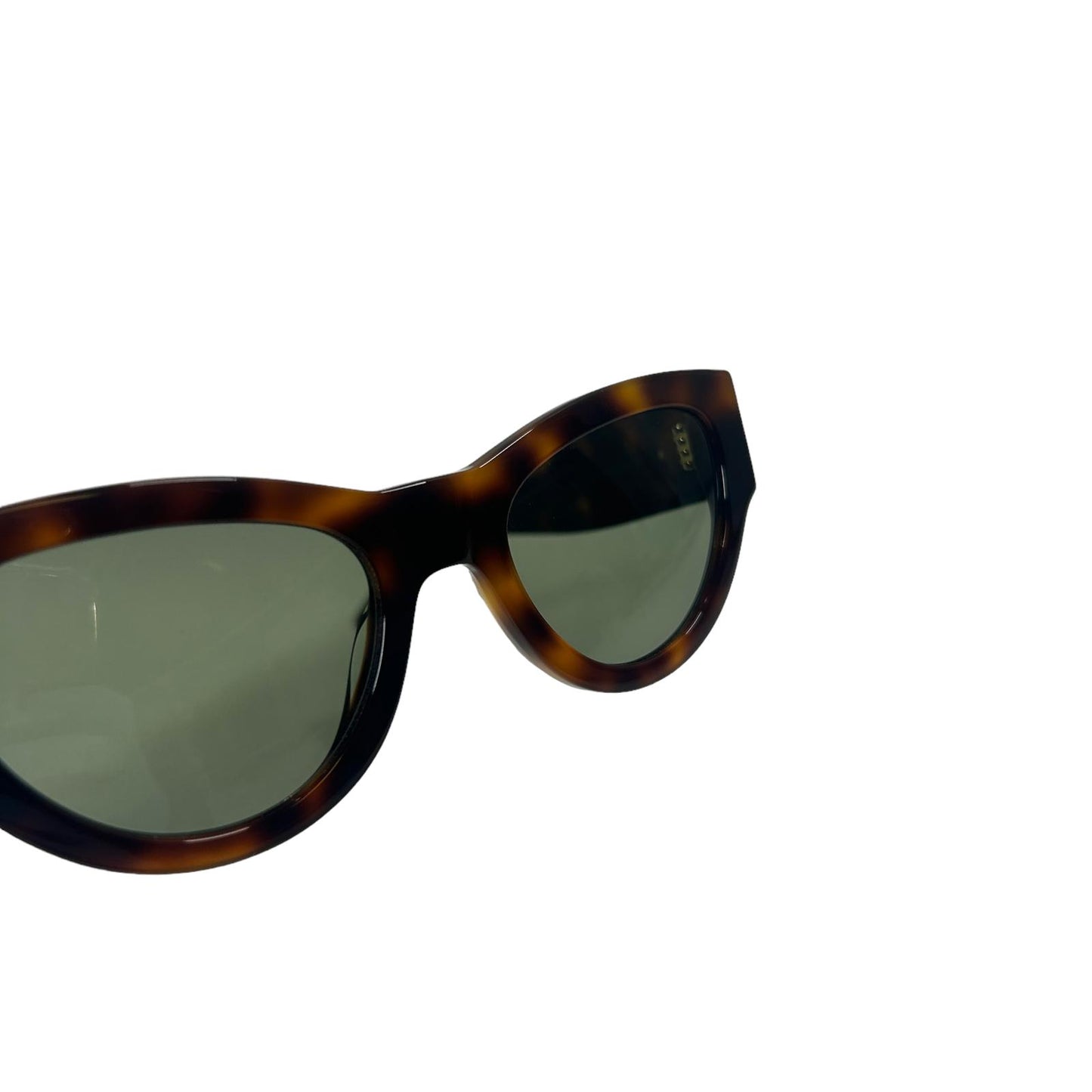 SAINT LAURENT SL M94 OVERSIZED CAT EYE YSL LOGO SUNGLASSES HAVANA BROWN NEW