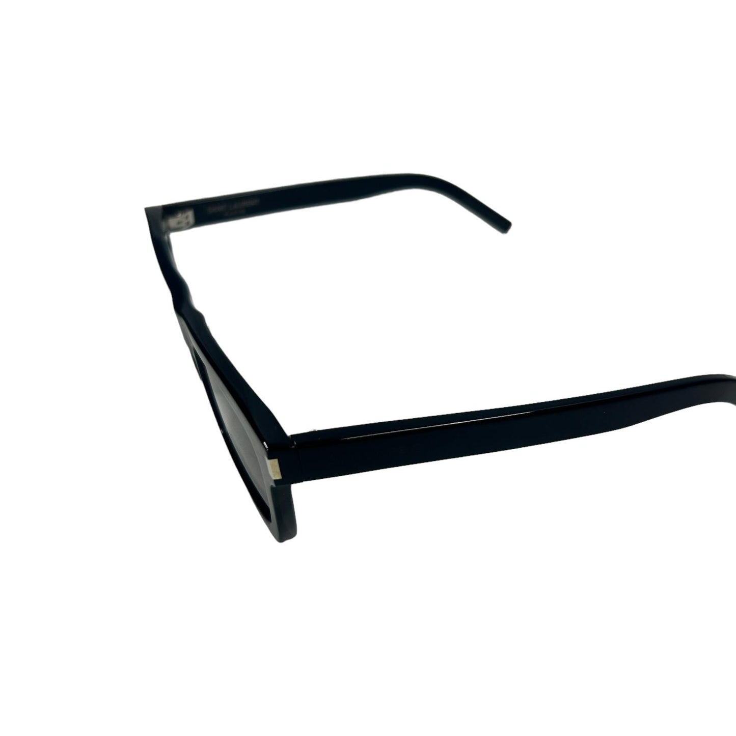 SAINT LAURENT WAYFERER SQUARE LENS ACETATE BLACK SUNGLASSES - BLACK NEW