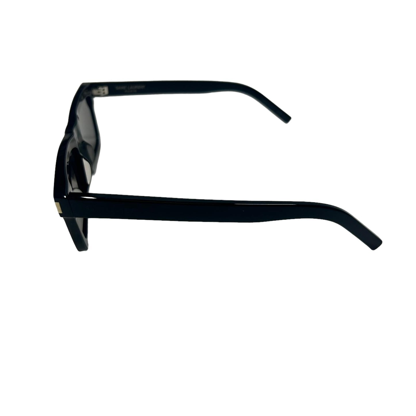 SAINT LAURENT WAYFERER SQUARE LENS ACETATE BLACK SUNGLASSES - BLACK NEW