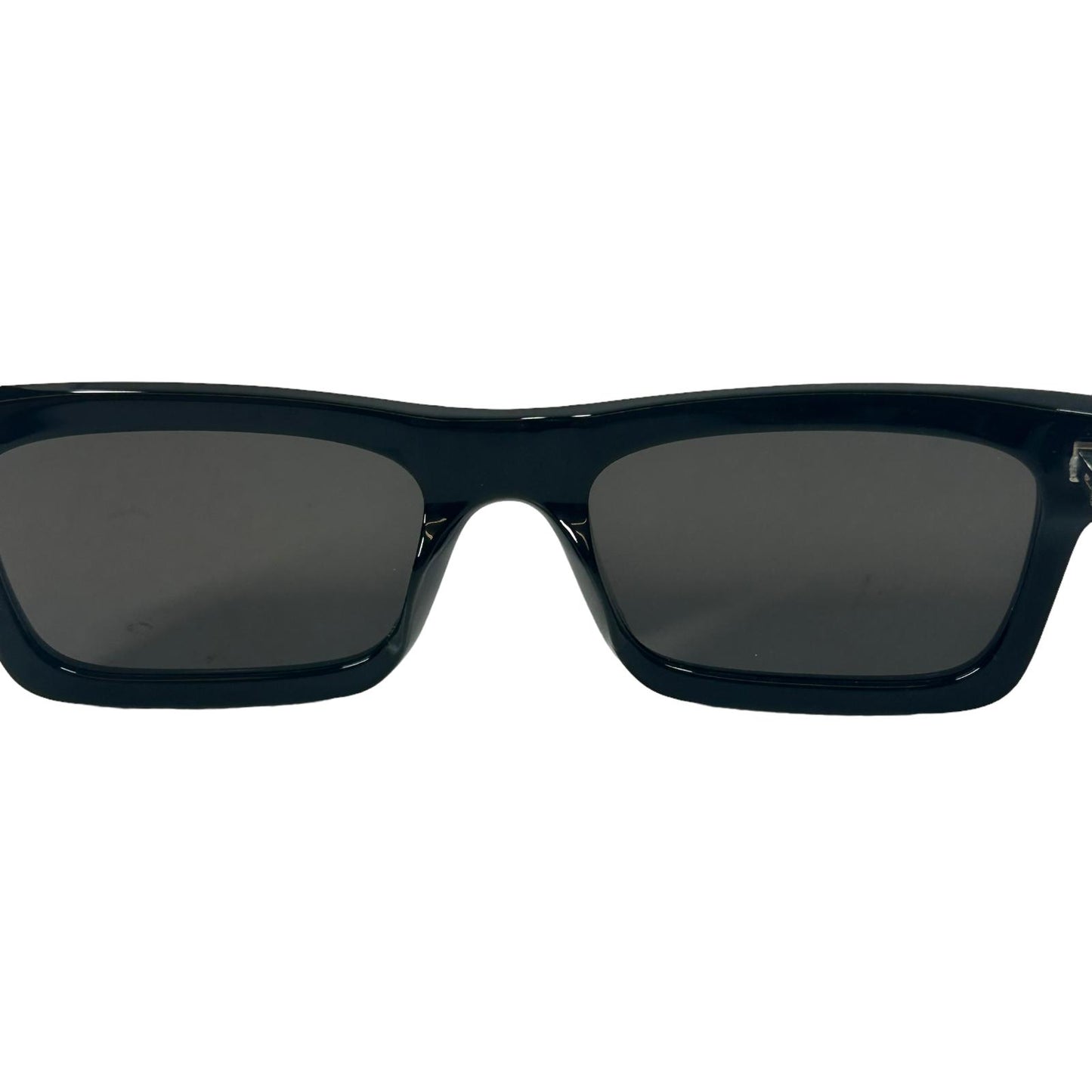 SAINT LAURENT WAYFERER SQUARE LENS ACETATE BLACK SUNGLASSES - BLACK NEW