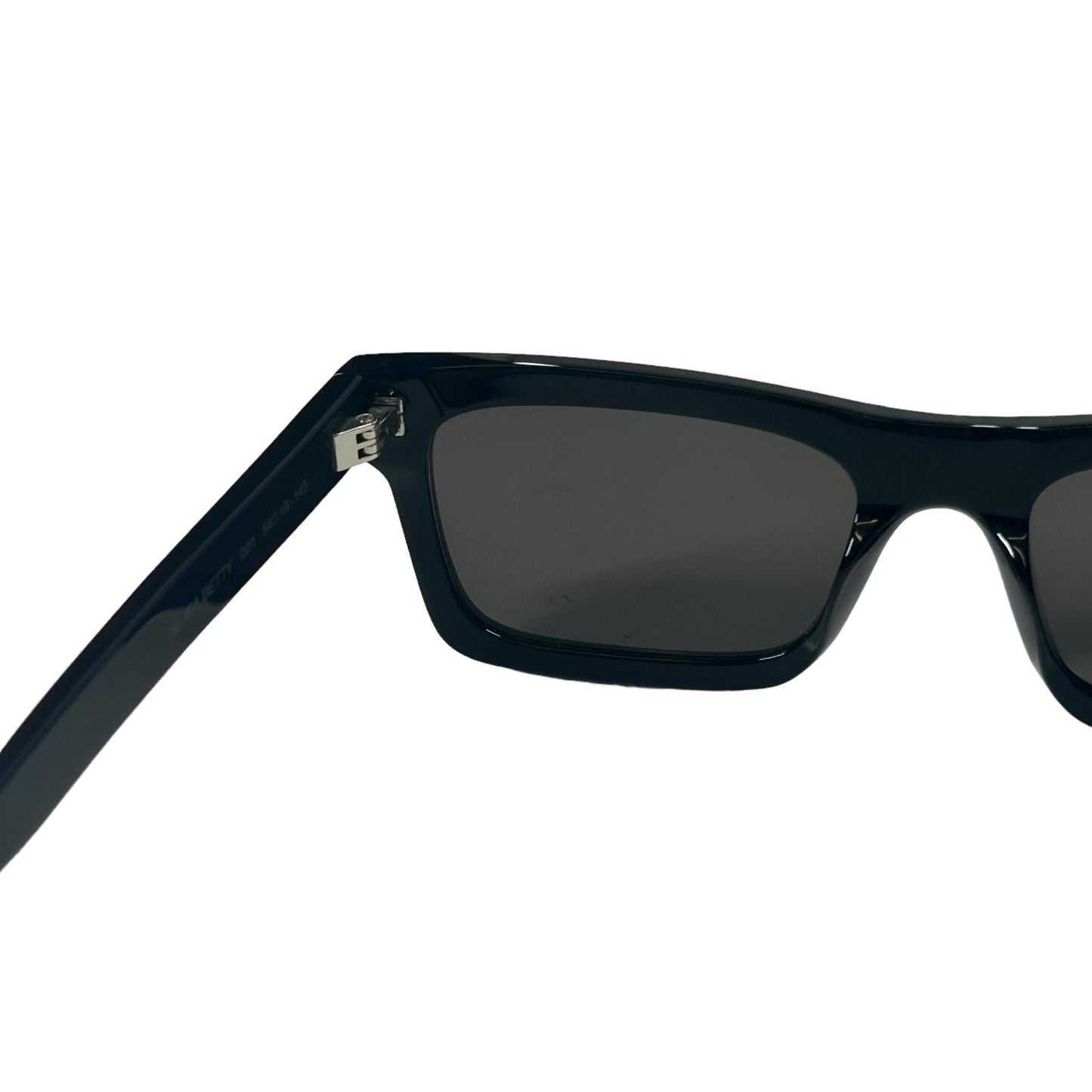 SAINT LAURENT WAYFERER SQUARE LENS ACETATE BLACK SUNGLASSES - BLACK NEW