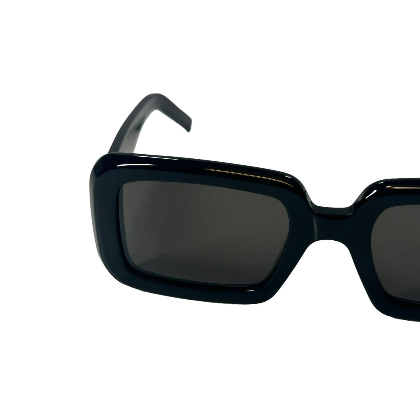 SAINT LAURENT SL 534 SUNRISE BIEBER SQUARE LENS ACETATE SUNGLASSES BLACK NEW