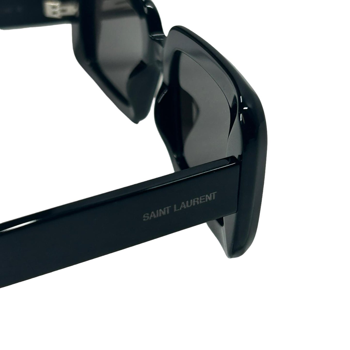 SAINT LAURENT SL 534 SUNRISE BIEBER SQUARE LENS ACETATE SUNGLASSES BLACK NEW