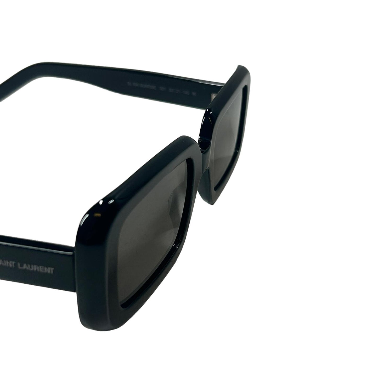 SAINT LAURENT SL 534 SUNRISE BIEBER SQUARE LENS ACETATE SUNGLASSES BLACK NEW