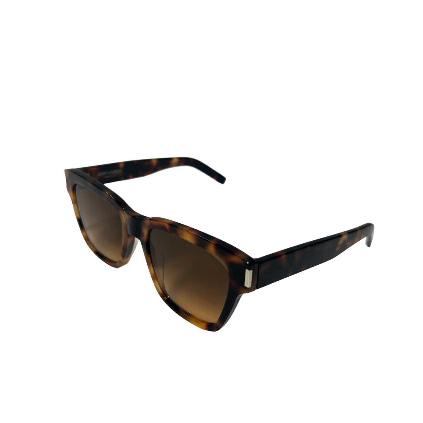 SAINT LAURENT SL 560 CLASSIC SQUARE ACETATE SUNGLASSES - HAVANA BROWN - NEW