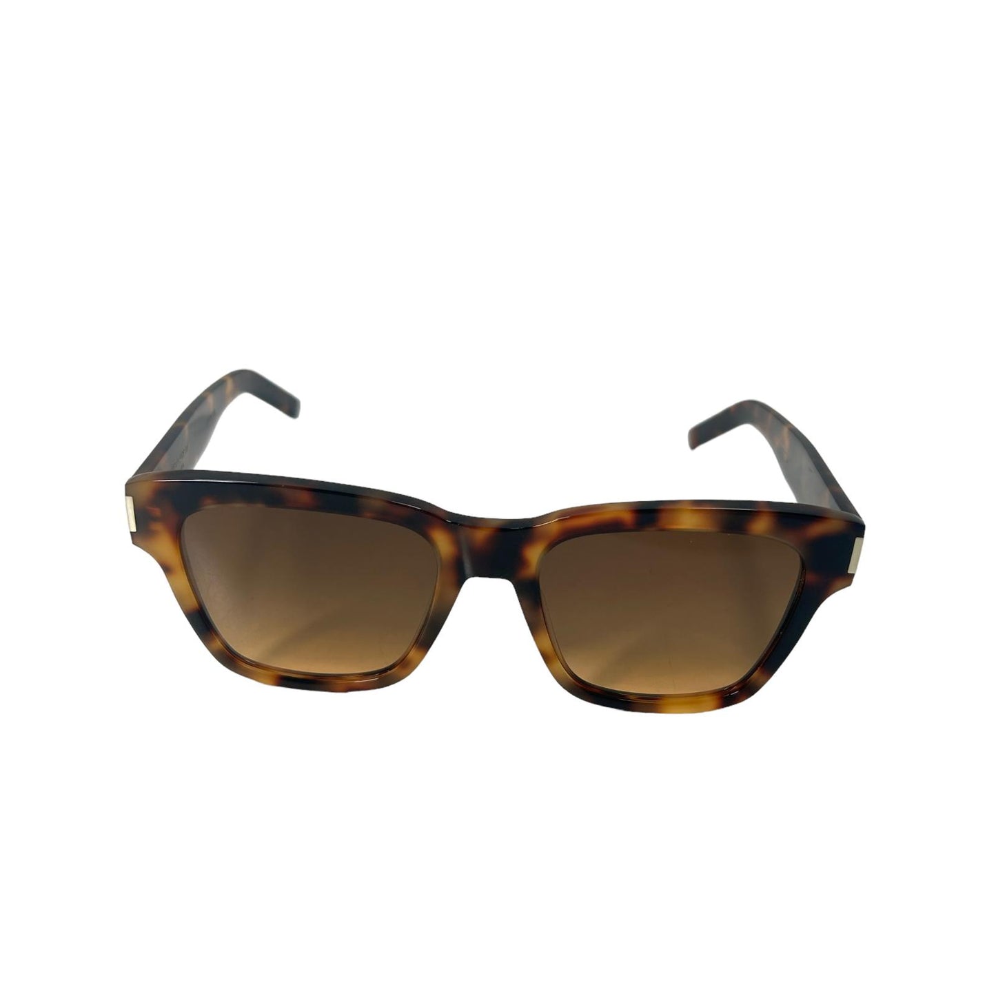 SAINT LAURENT SL 560 CLASSIC SQUARE ACETATE SUNGLASSES - HAVANA BROWN - NEW