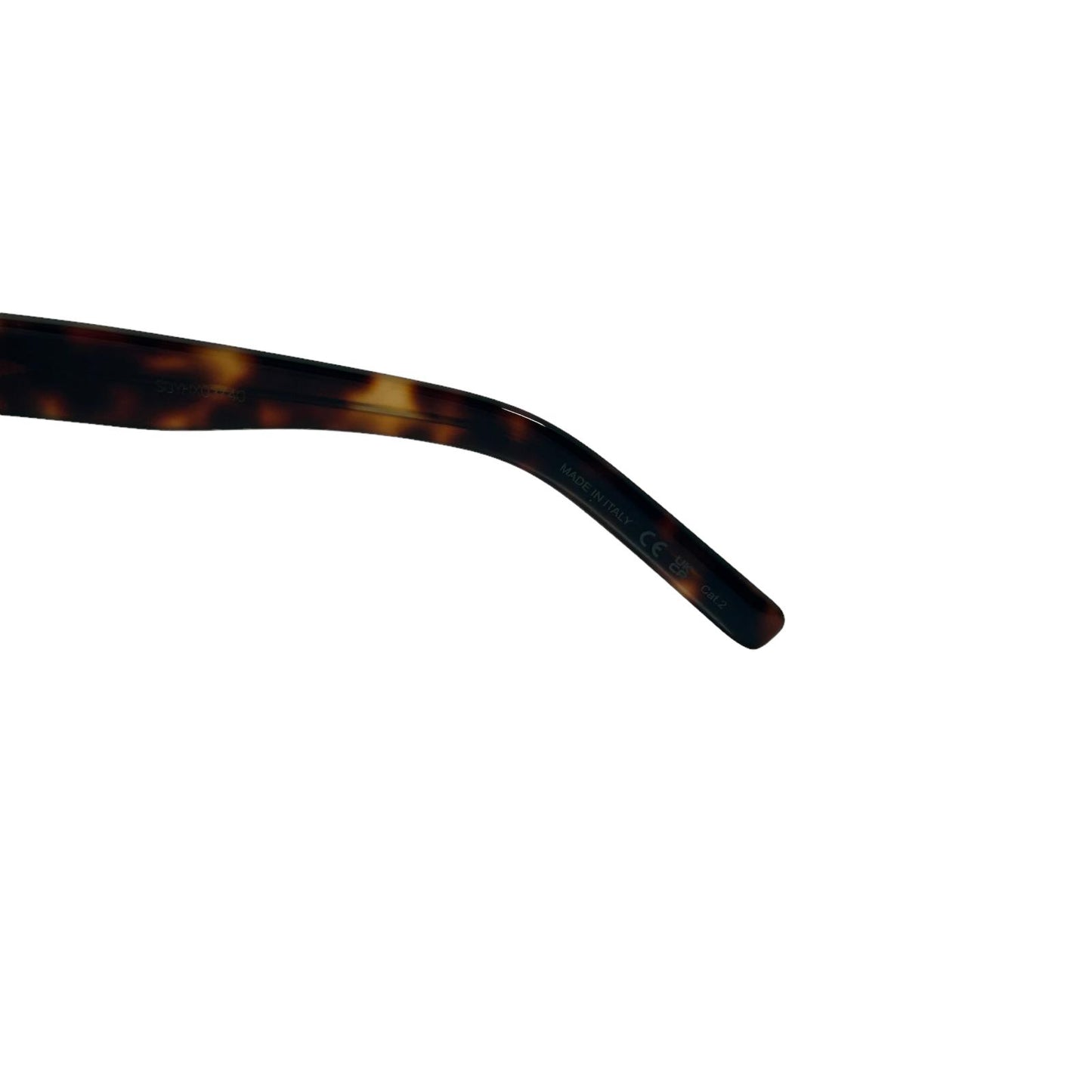SAINT LAURENT SL 560 CLASSIC SQUARE ACETATE SUNGLASSES - HAVANA BROWN - NEW