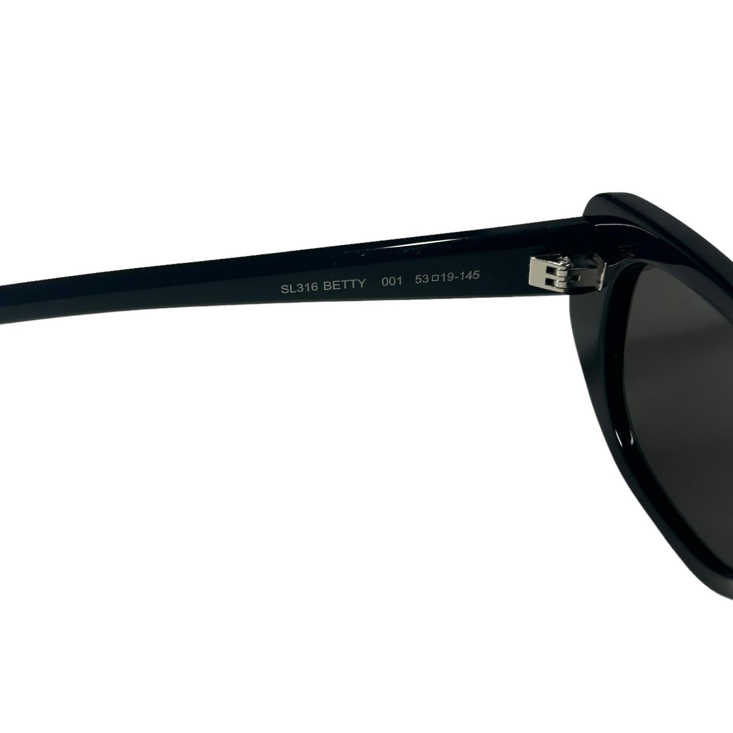 SAINT LAURENT UNISEX SL316 BETTY CAT EYE ACETATE SUNGLASSES - BLACK - NEW
