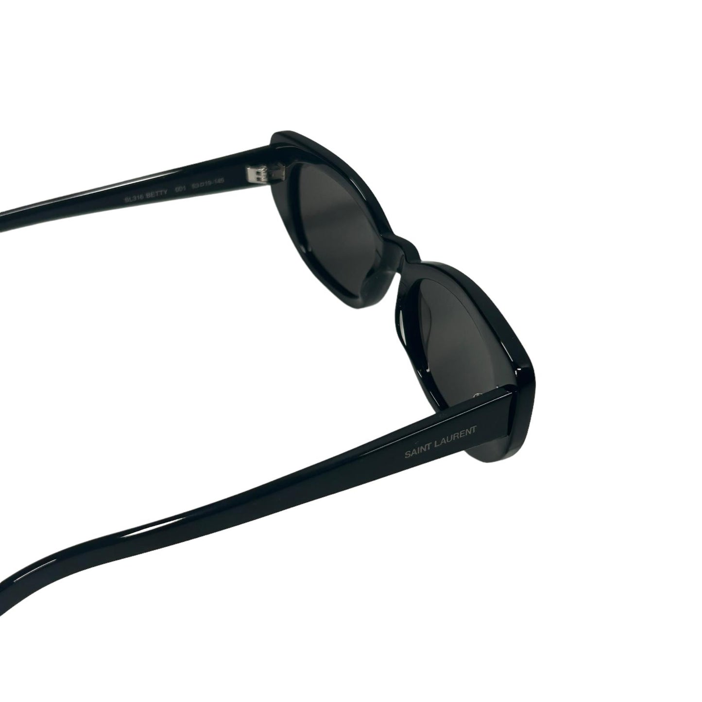 SAINT LAURENT UNISEX SL316 BETTY CAT EYE ACETATE SUNGLASSES - BLACK - NEW