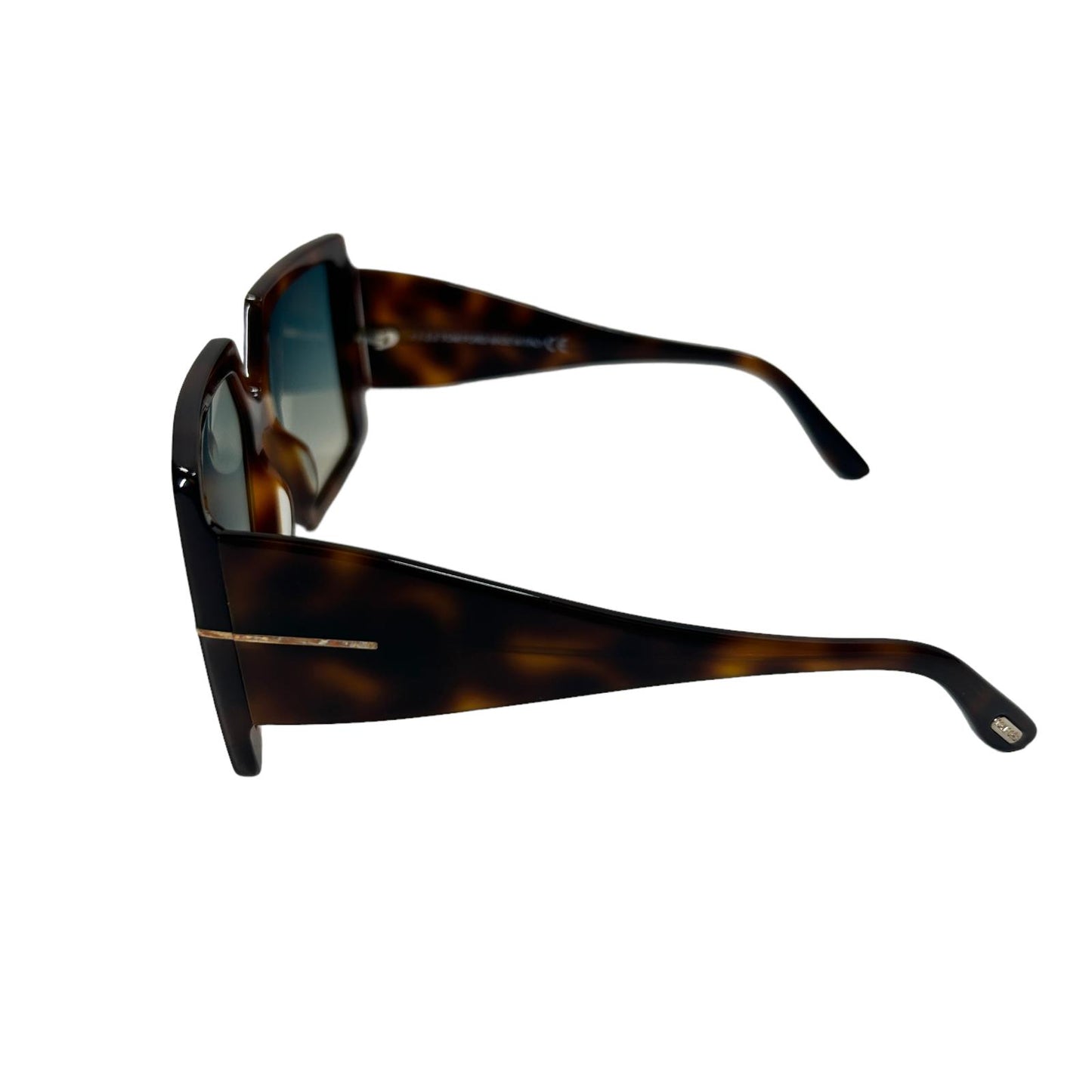 TOM FORD QUINN TF790 53P OVERSIZED RECTANGLE FRAME ACETATE TORTOISE SHELL NEW