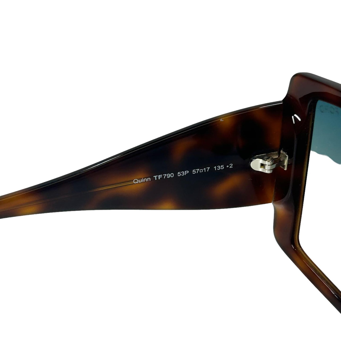 TOM FORD QUINN TF790 53P OVERSIZED RECTANGLE FRAME ACETATE TORTOISE SHELL NEW
