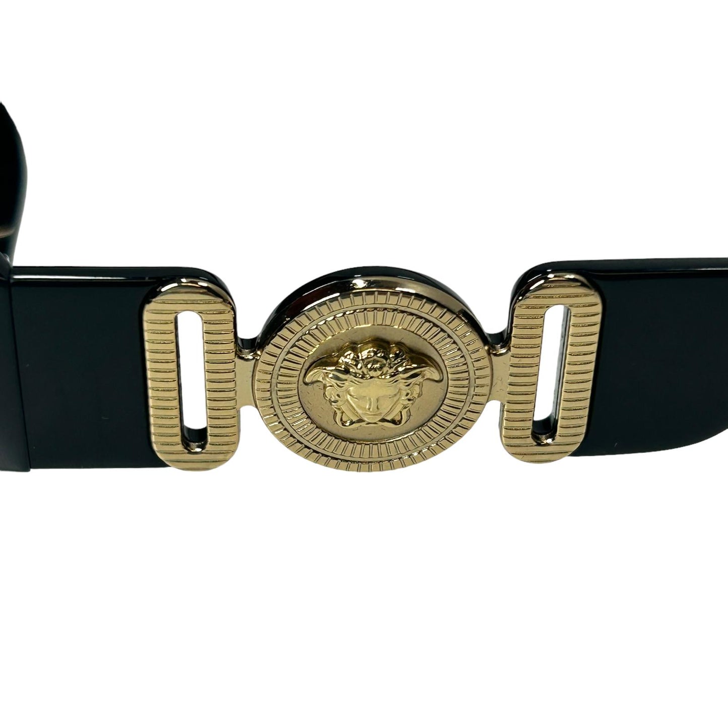 VERSACE 0VE4361 MEDUSA BIGGIE SIDE LOGO RECTANGLE ACETATE SUNGLASSES BLACK NEW