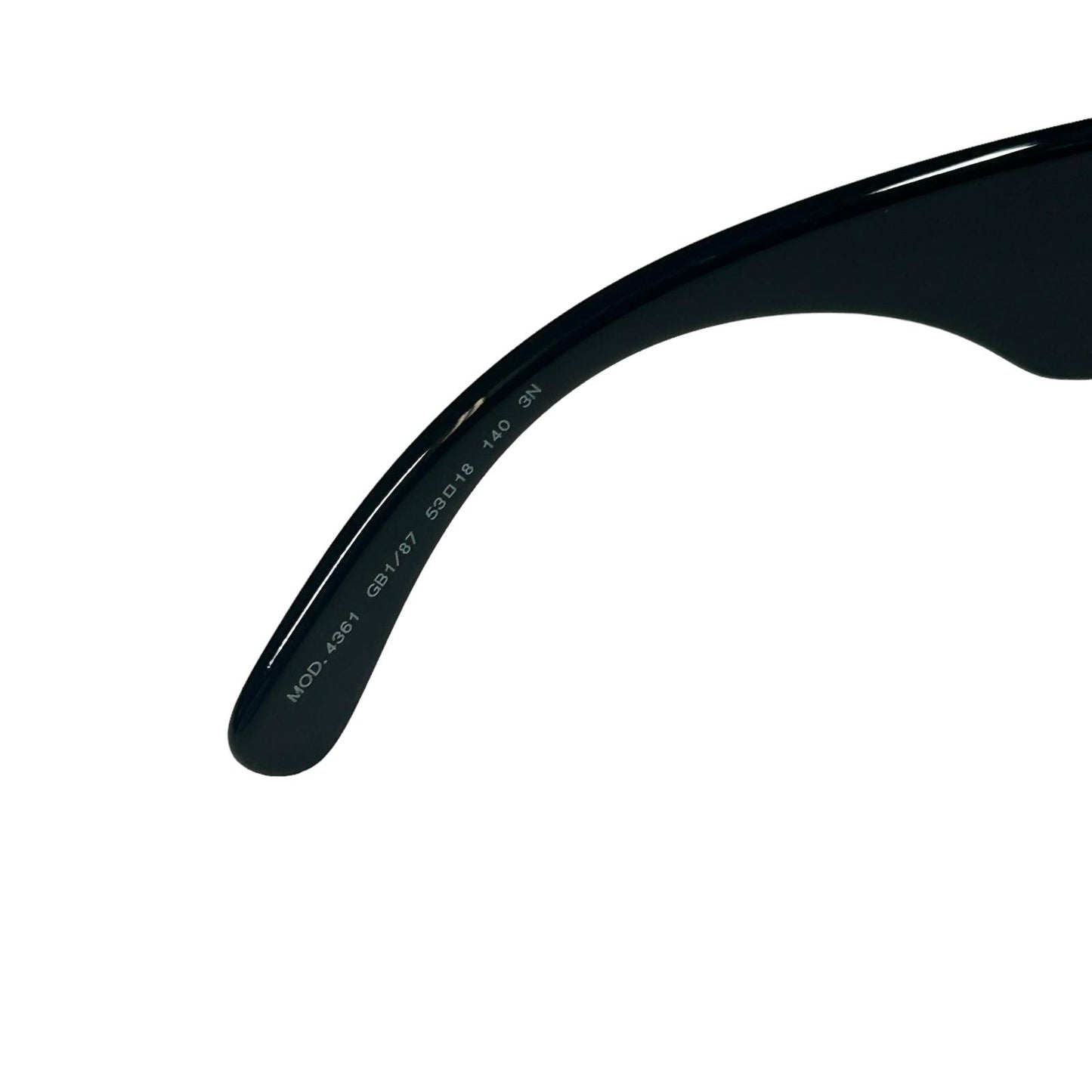VERSACE 0VE4361 MEDUSA BIGGIE SIDE LOGO RECTANGLE ACETATE SUNGLASSES BLACK NEW