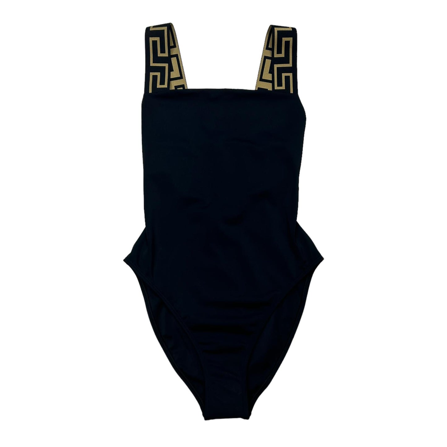 VERSACE SWIMWEAR GRECA BORDER ONE PIECE SWIMSUIT - LYCRA - SIZE 2 - SMALL - NEW