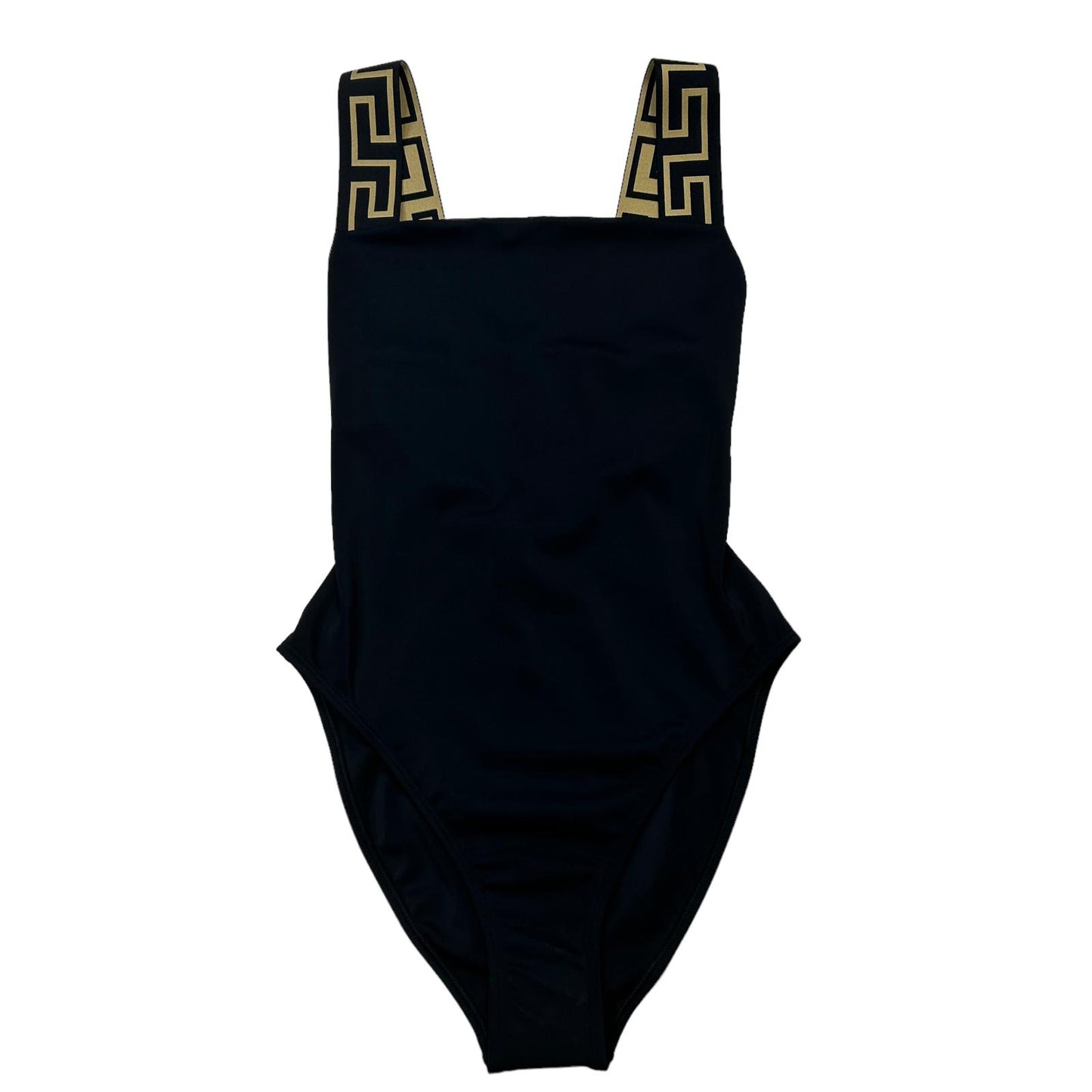 VERSACE SWIMWEAR GRECA BORDER ONE PIECE SWIMSUIT - LYCRA - SIZE 2 - SMALL - NEW