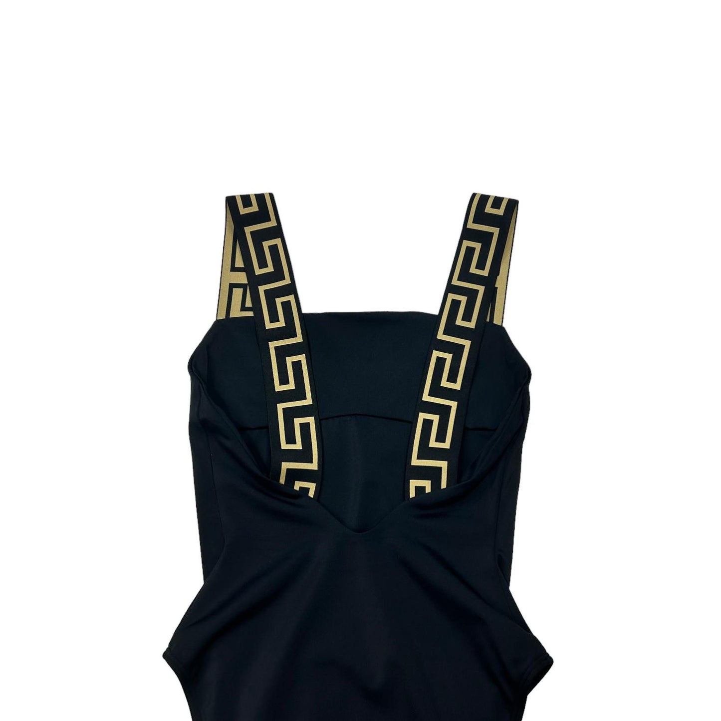VERSACE SWIMWEAR GRECA BORDER ONE PIECE SWIMSUIT - LYCRA - SIZE 2 - SMALL - NEW