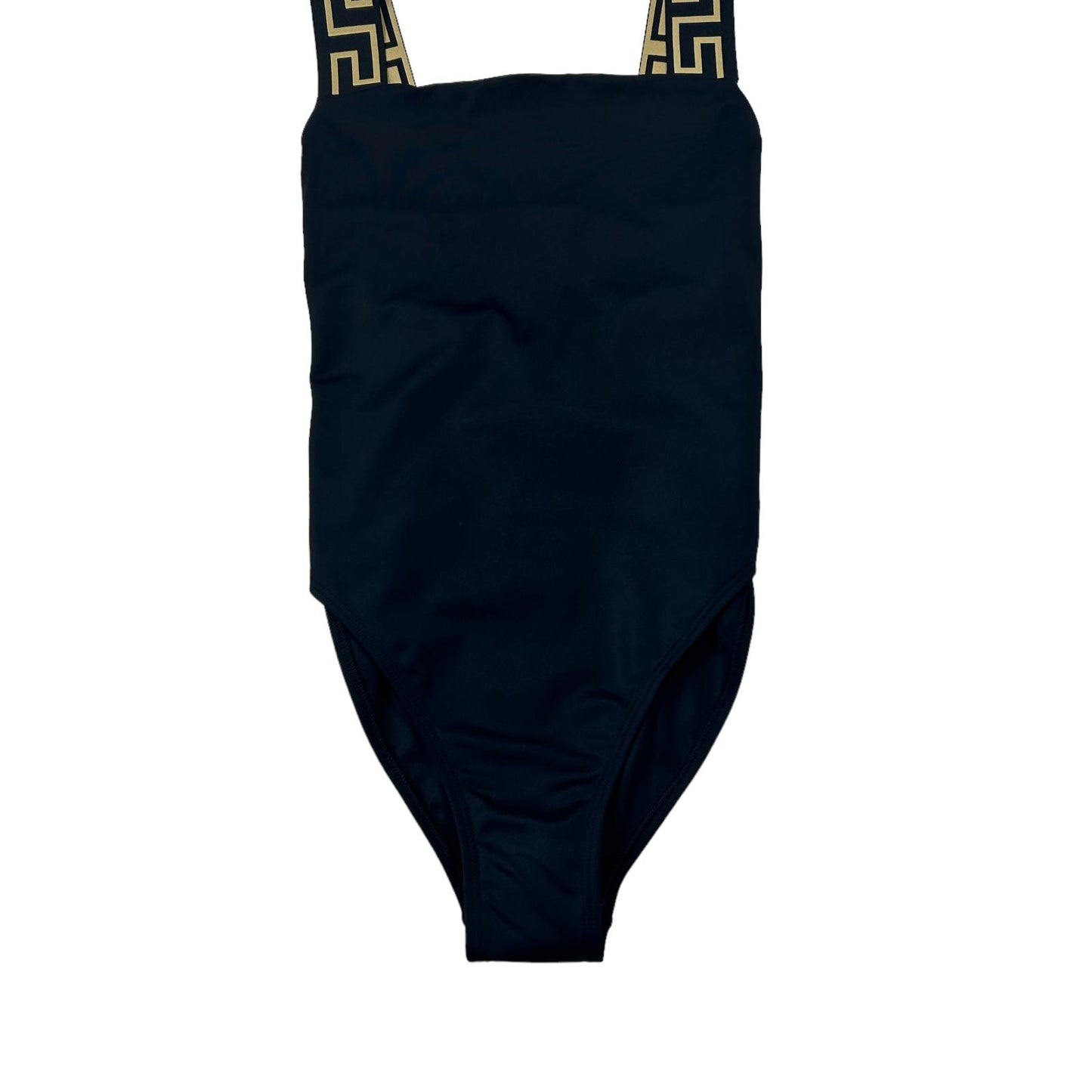 VERSACE SWIMWEAR GRECA BORDER ONE PIECE SWIMSUIT - LYCRA - SIZE 2/SMALL - NEW