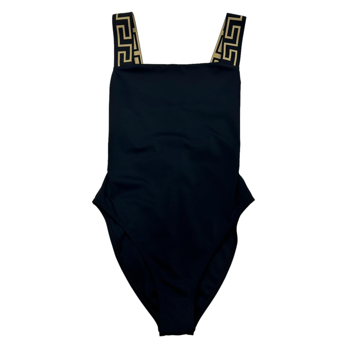 VERSACE SWIMWEAR GRECA BORDER ONE PIECE SWIMSUIT - LYCRA - SIZE 3- MEDIUM - NEW