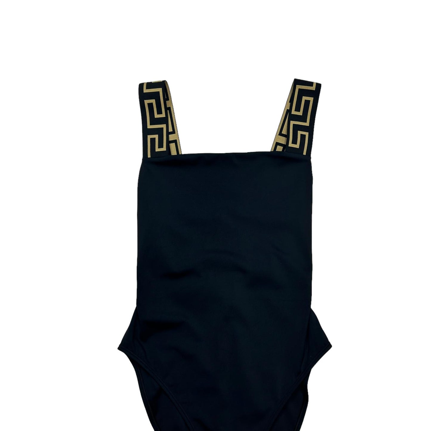 VERSACE SWIMWEAR GRECA BORDER ONE PIECE SWIMSUIT - LYCRA - SIZE 3- MEDIUM - NEW