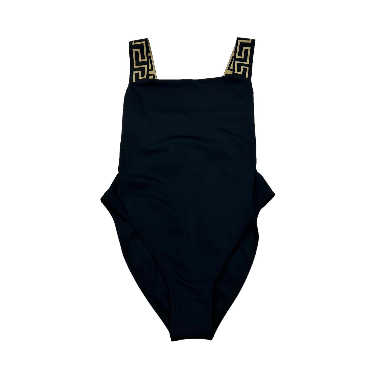 VERSACE SWIMWEAR GRECA BORDER ONE PIECE SWIMSUIT - LYCRA - SIZE 3- MEDIUM - NEW