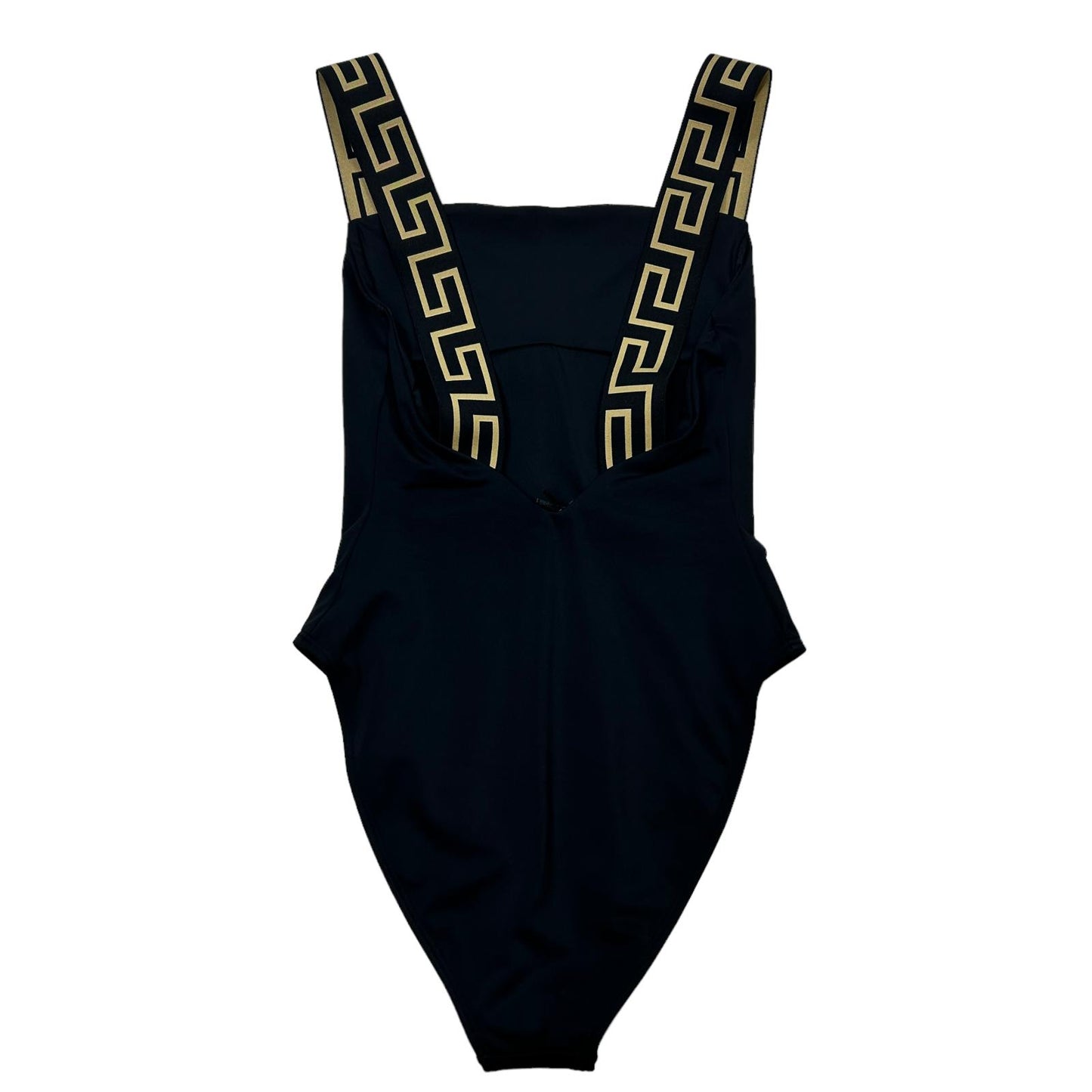 VERSACE SWIMWEAR GRECA BORDER ONE PIECE SWIMSUIT - LYCRA - SIZE 3- MEDIUM - NEW