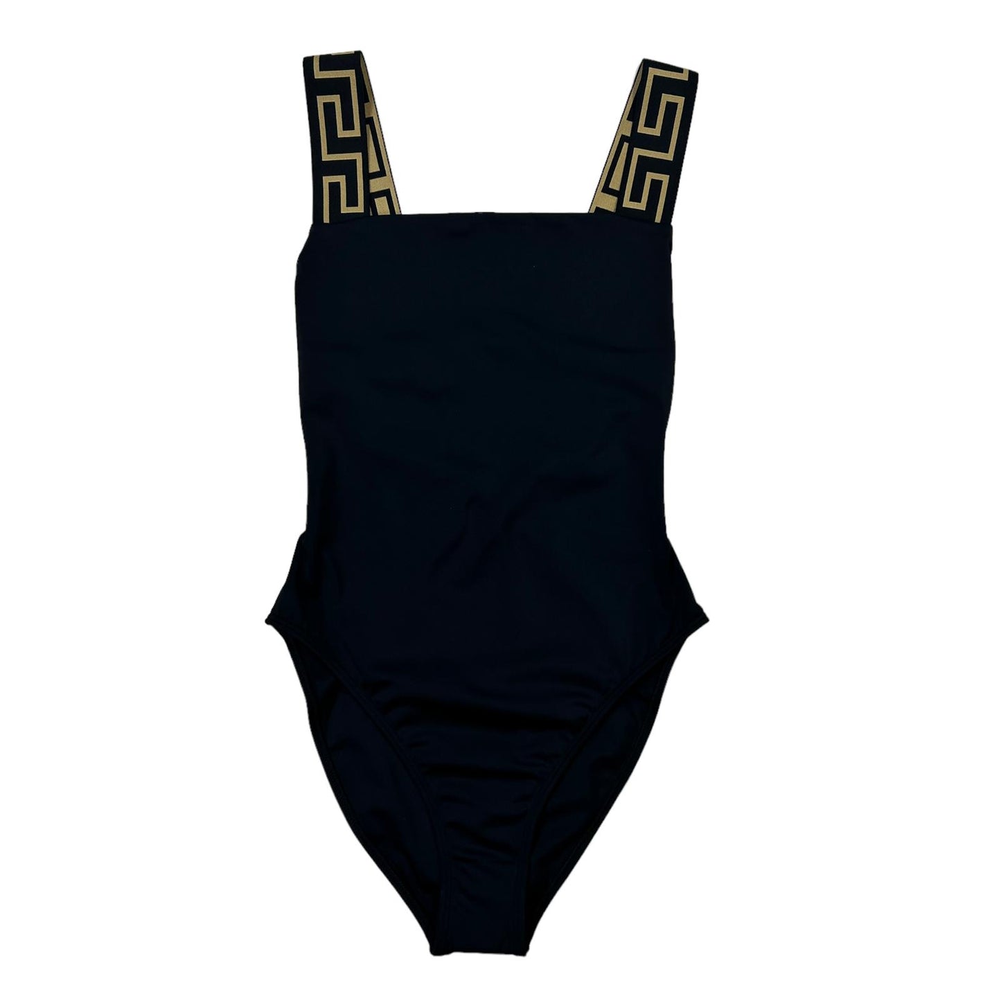 VERSACE SWIMWEAR GRECA BORDER ONE PIECE SWIMSUIT - LYCRA - SIZE 3/MEDIUM - NEW