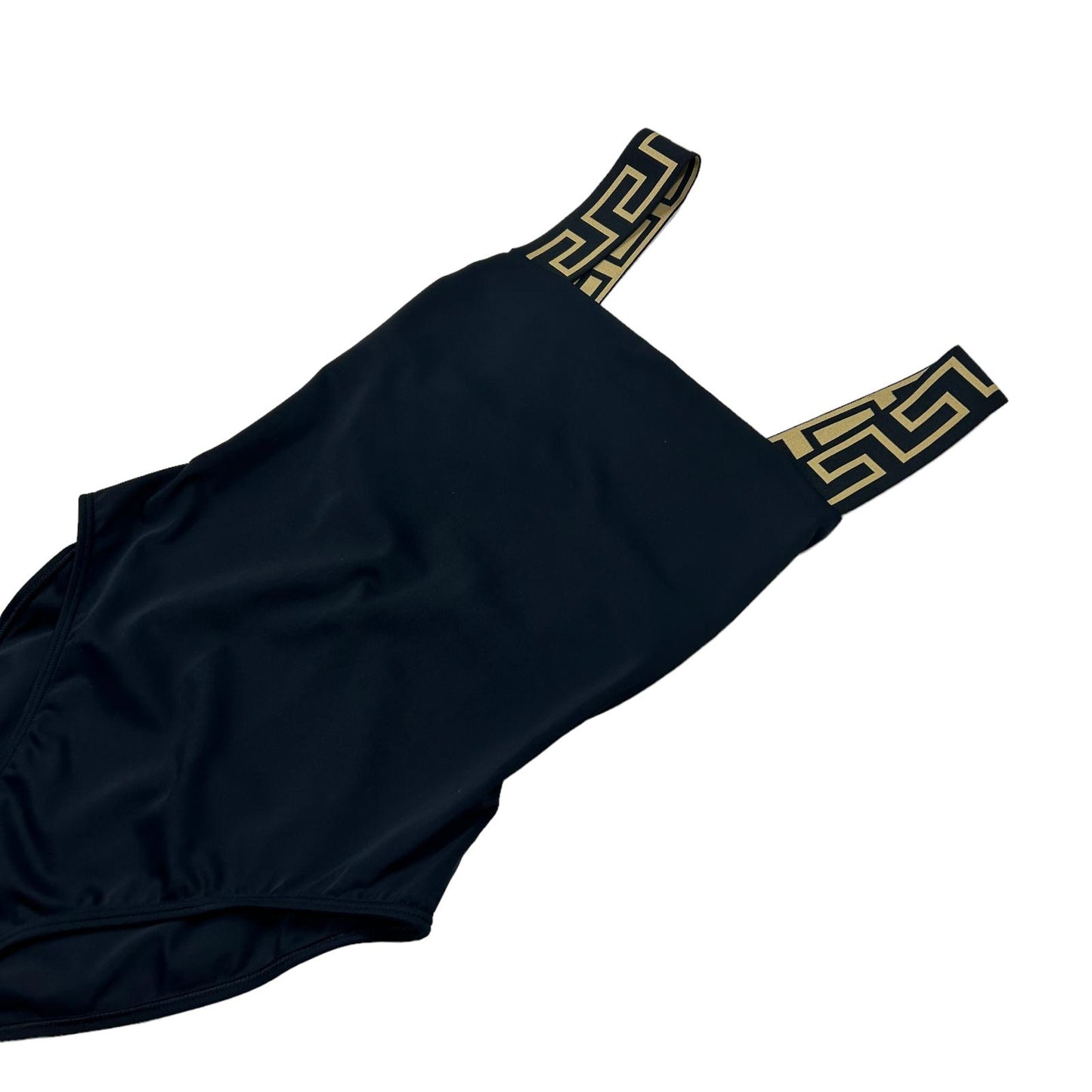 VERSACE SWIMWEAR GRECA BORDER ONE PIECE SWIMSUIT - LYCRA - SIZE 3/MEDIUM - NEW