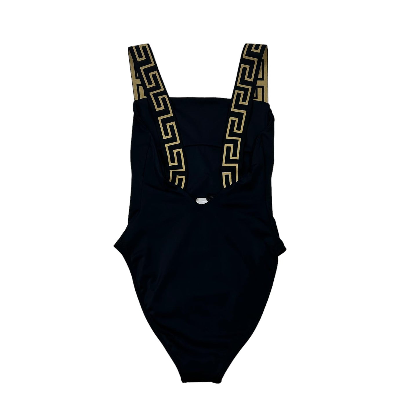 VERSACE SWIMWEAR GRECA BORDER ONE PIECE SWIMSUIT - LYCRA - SIZE 3/MEDIUM - NEW