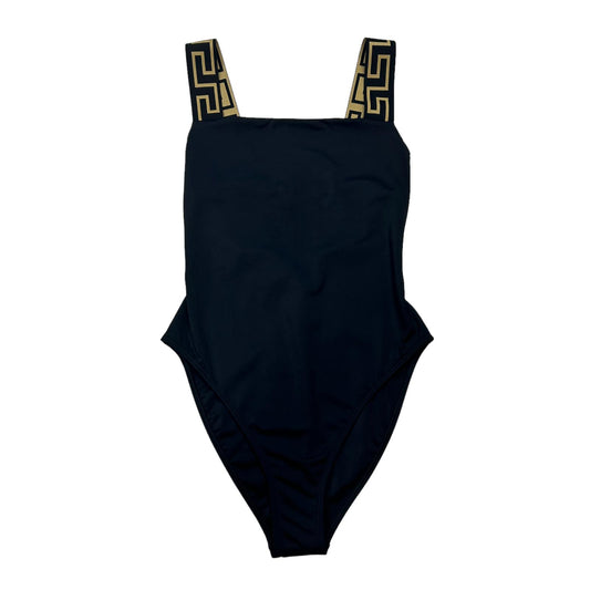 VERSACE SWIMWEAR GRECA BORDER ONE PIECE SWIMSUIT - LYCRA - SIZE 4 - LARGE - NEW