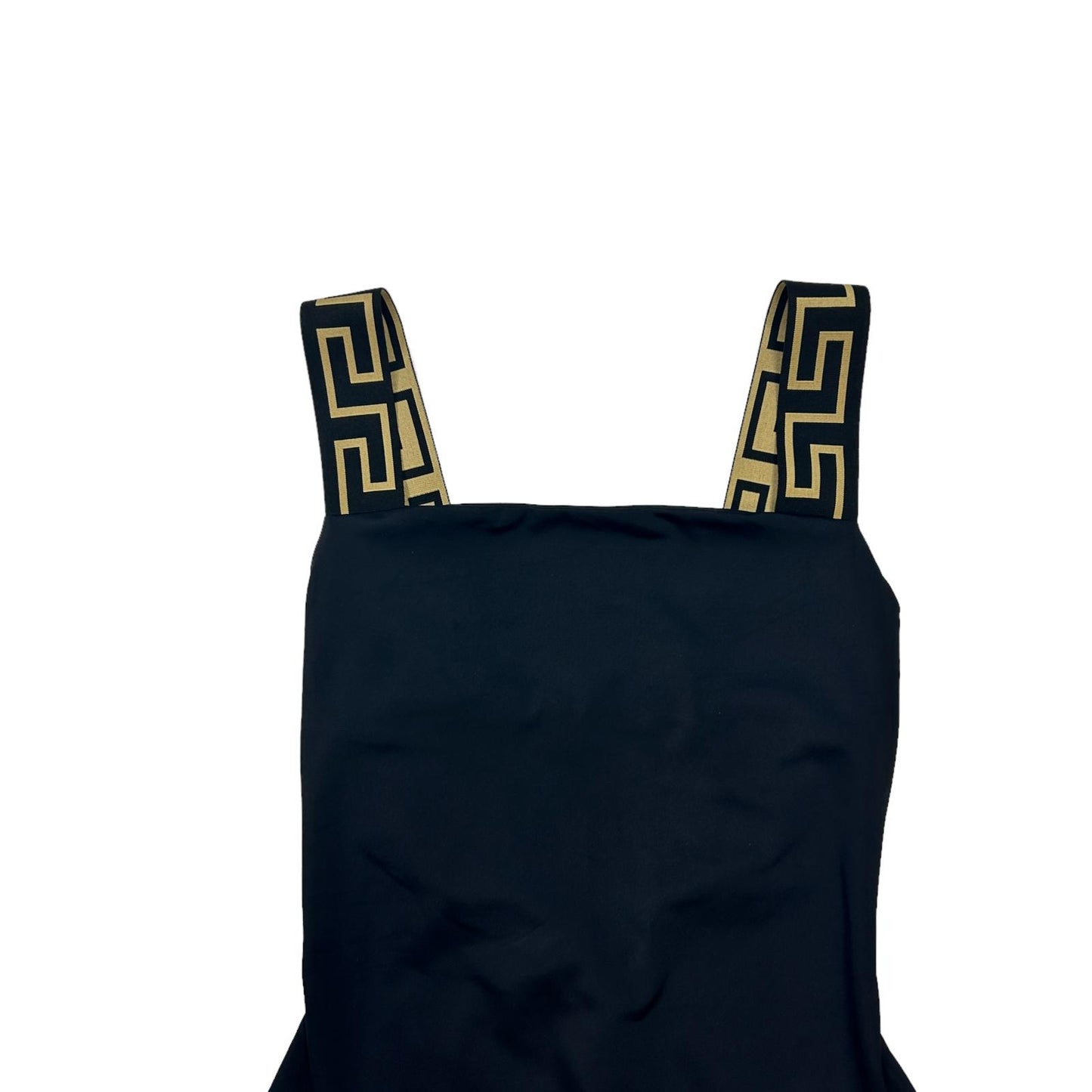 VERSACE SWIMWEAR GRECA BORDER ONE PIECE SWIMSUIT - LYCRA - SIZE 4 - LARGE - NEW