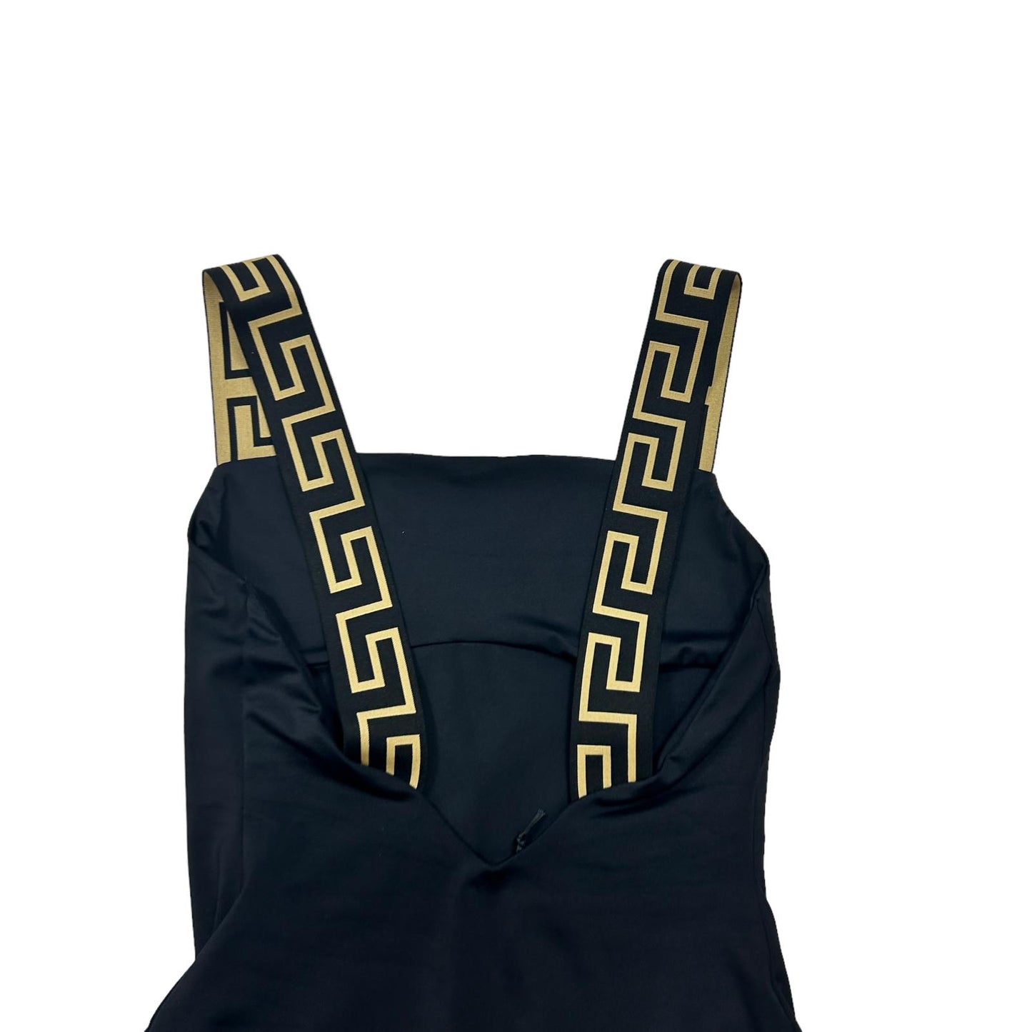 VERSACE SWIMWEAR GRECA BORDER ONE PIECE SWIMSUIT - LYCRA - SIZE 4 - LARGE - NEW