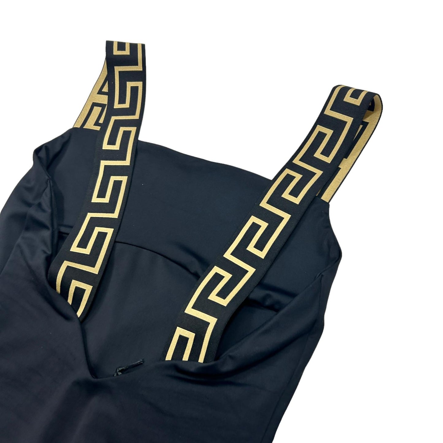 VERSACE SWIMWEAR GRECA BORDER ONE PIECE SWIMSUIT - LYCRA - SIZE 4 - LARGE - NEW