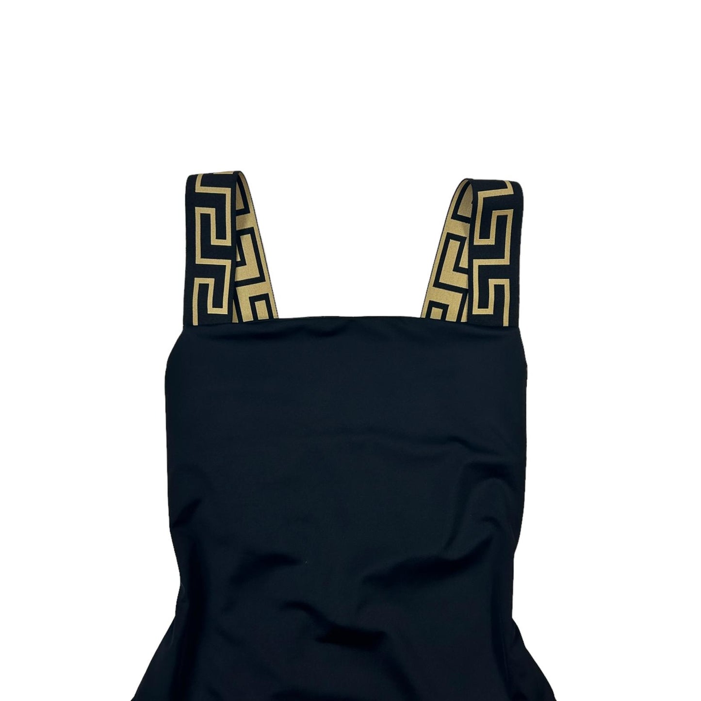 VERSACE SWIMWEAR GRECA BORDER ONE PIECE SWIMSUIT - LYCRA - SIZE 4/LARGE - NEW