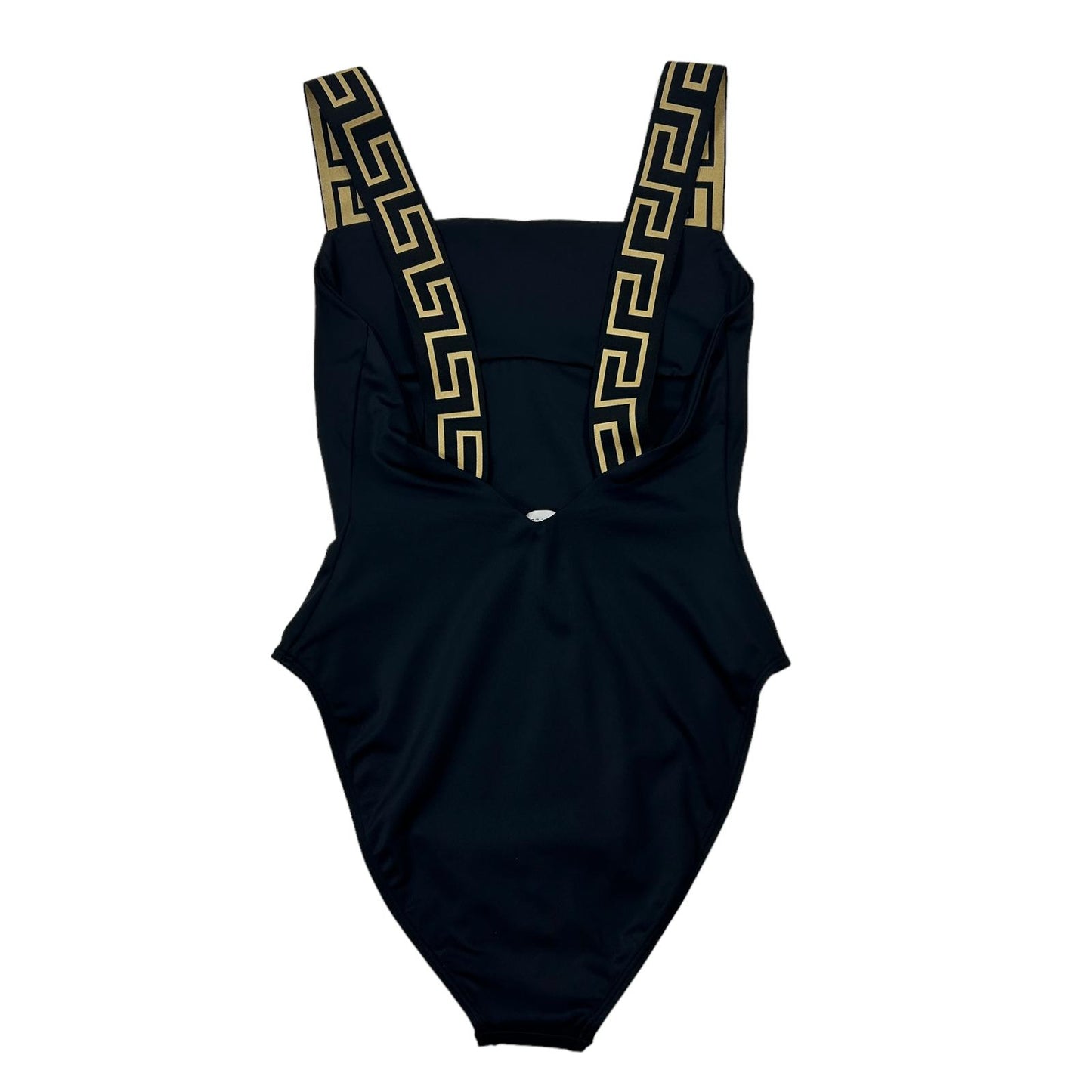 VERSACE SWIMWEAR GRECA BORDER ONE PIECE SWIMSUIT - LYCRA - SIZE 4/LARGE - NEW