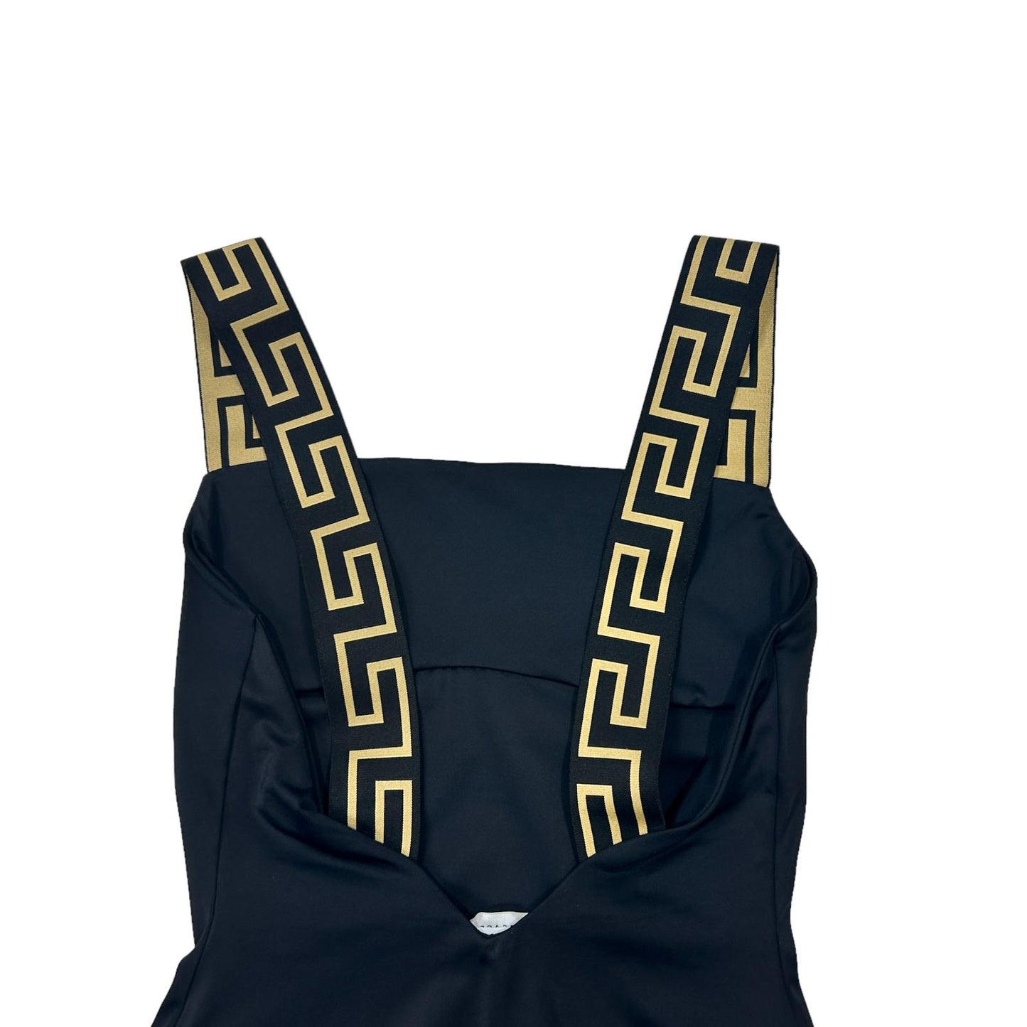 VERSACE SWIMWEAR GRECA BORDER ONE PIECE SWIMSUIT - LYCRA - SIZE 4/LARGE - NEW