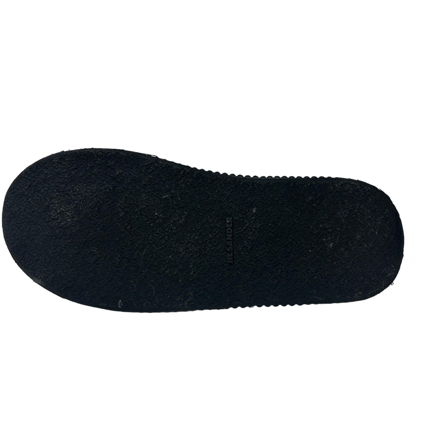 JIL SANDER VULCAVANIZED SOLE LEATHER SLIP ON SNEAKERS - BLACK - EU42 UK9 - NEW