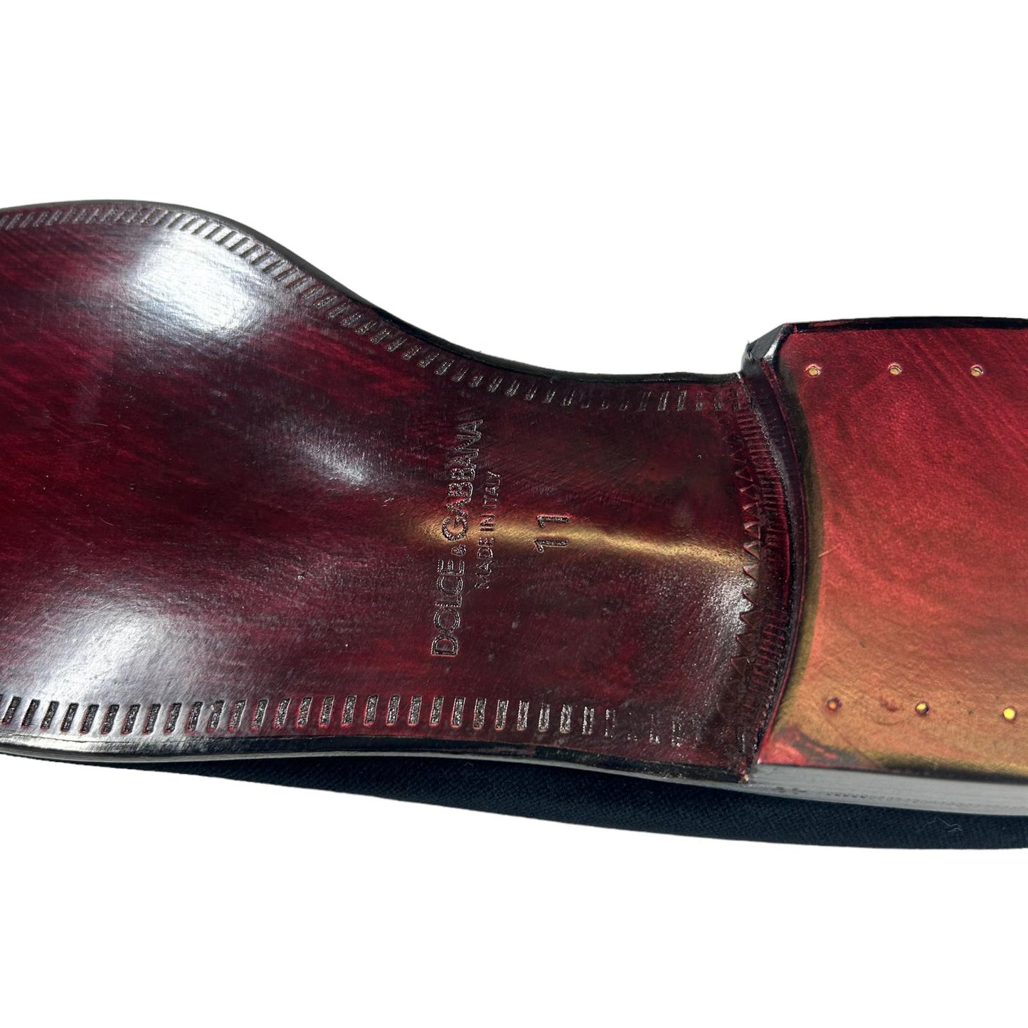 DOLCE & GABBANA LEONARDO VELVET SLIP ON CLASSIC LOAFERS - BLACK - EU4 UK11 NEW