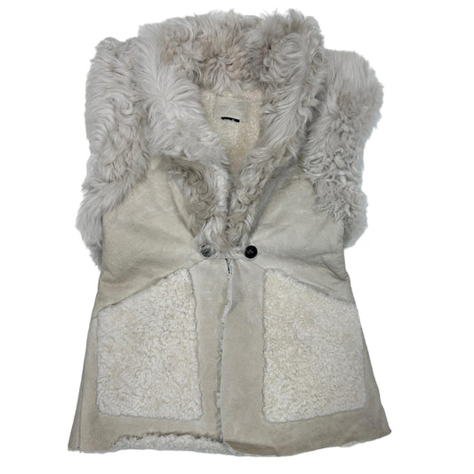 ISABEL MARANT BRYANA SHEARLING LEATHER SLEEVELESS JACKET - 36 - NEW NO TAGS