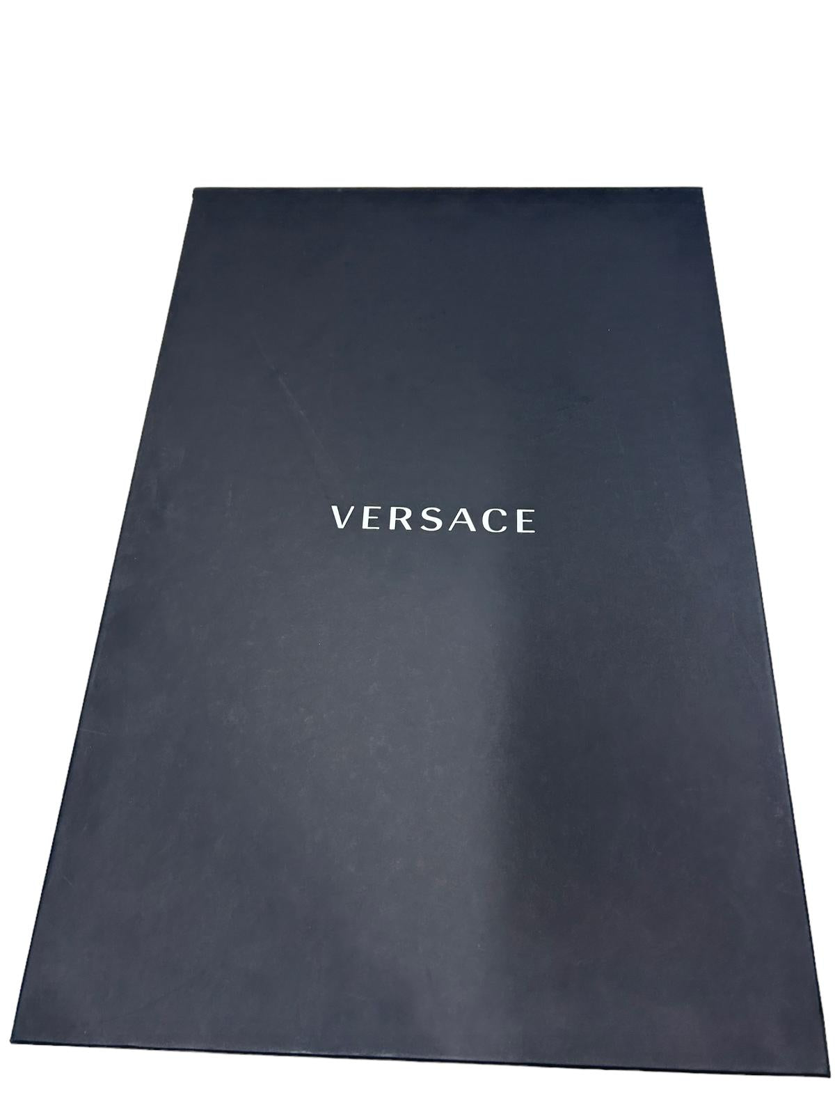 VERSACE UNISEX I LOVE BAROQUE SOFT BATHROBE - BLUE - LARGE - DEFECTED NEW