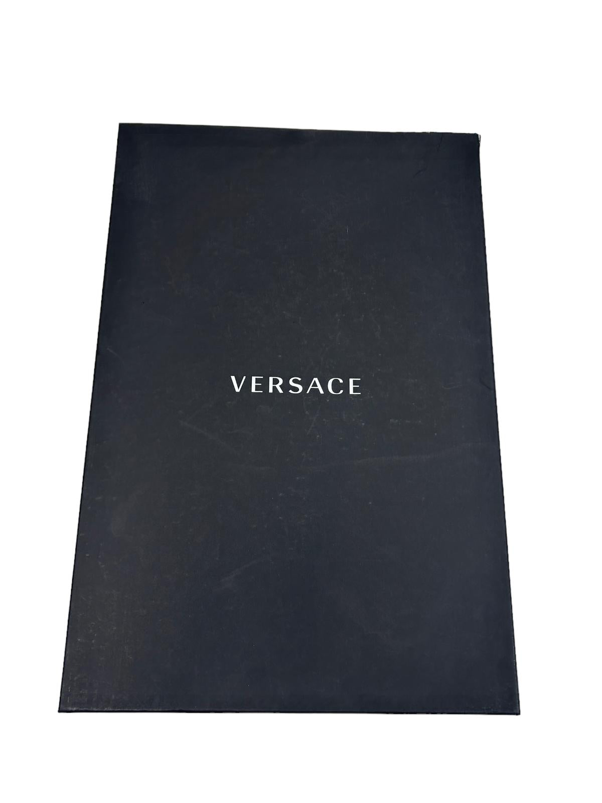 VERSACE UNISEX I LOVE BAROQUE SOFT BATHROBE - BLK - MED - NEW DAMAGED BOX